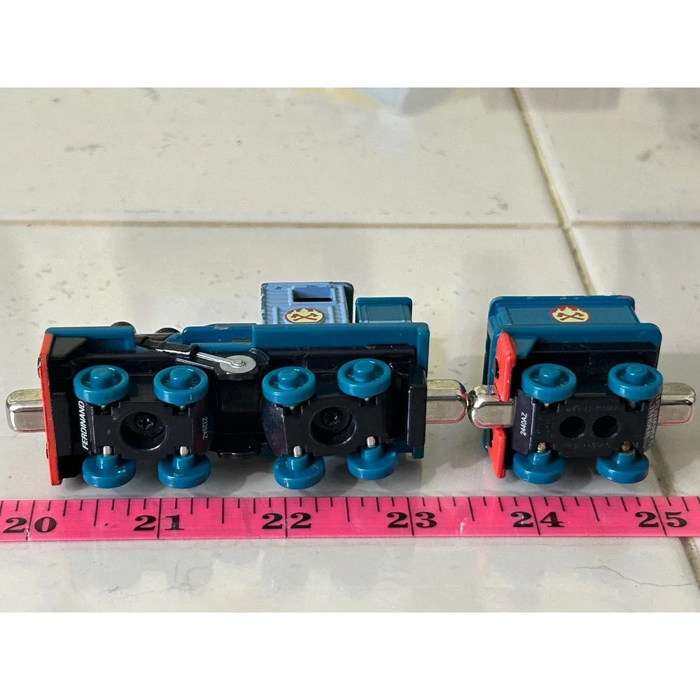 Thomas & Friends Take Along Mighty Mac Diecast Train Engine and Tender Set Blue